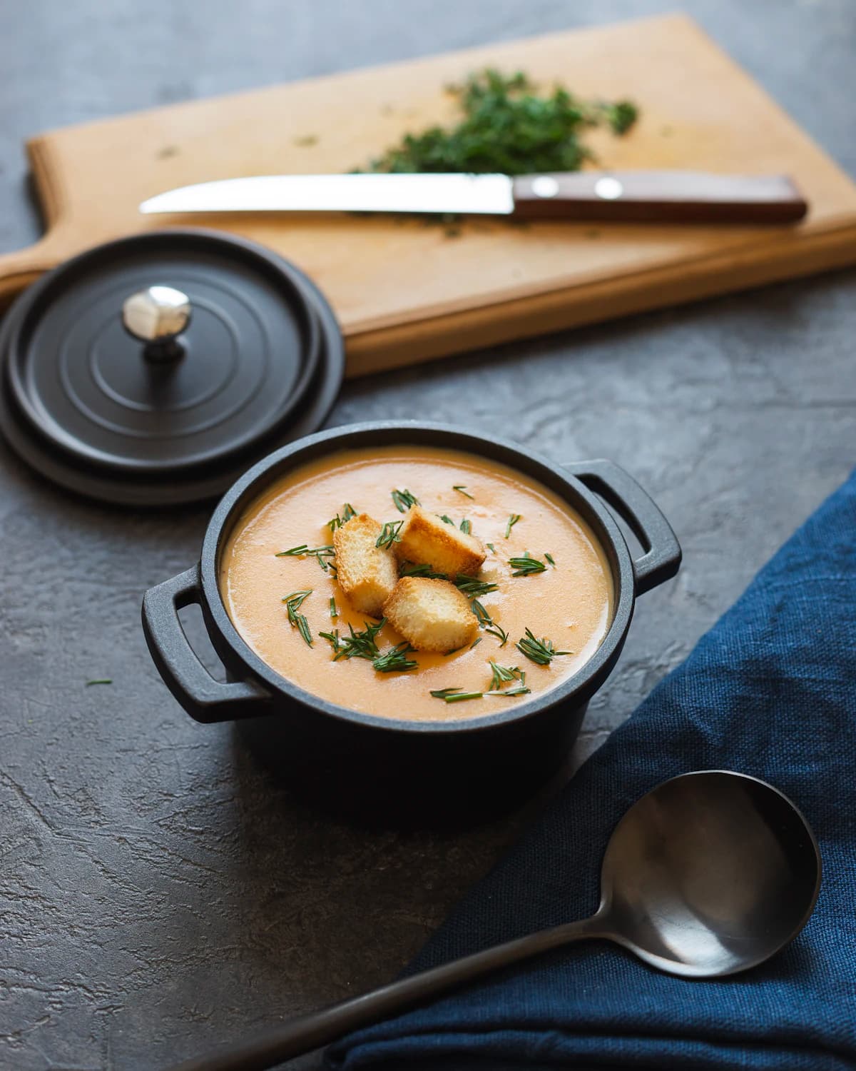 Noir Cast-Iron Mini Cocotte — 0.6 L